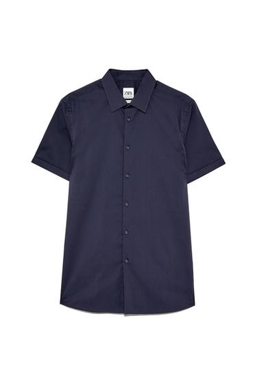 SOLID COLOR STRETCH SHIRT