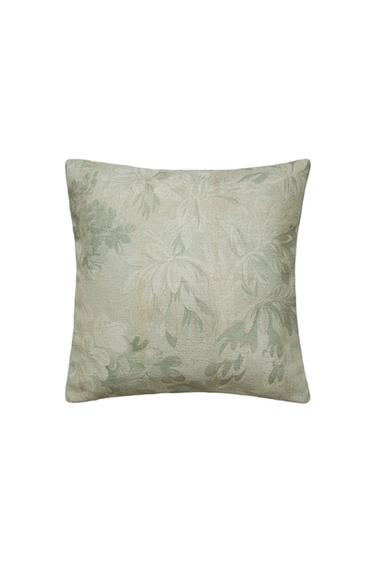 CHENILLE CUSHION COVER - Light green by Zara