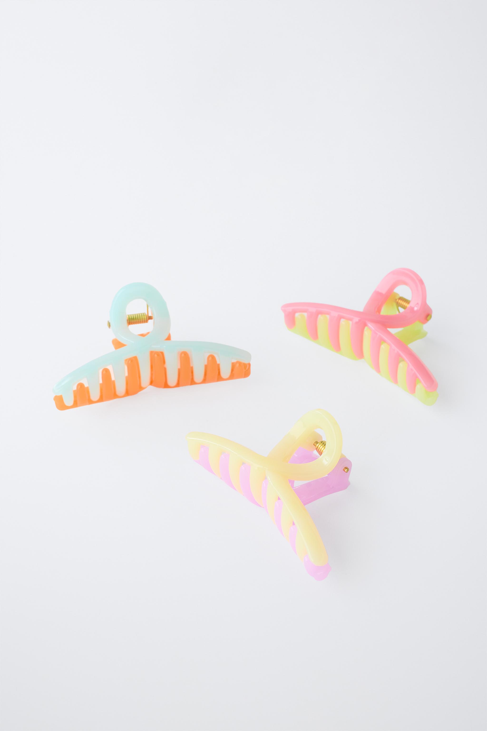 Детские аксессуары Zara THREE-PACK OF KNOTTED CLIPS — фото 3