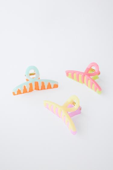 LOT DE TROIS PINCES À NOEUD - Multicolore de Zara - Image 2