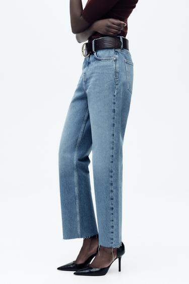 JEAN Z1975 DROIT À TAILLE HAUTE - Bleu moyen de Zara - Image 3