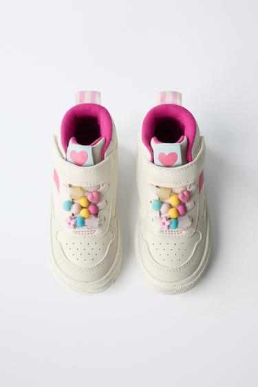BASKETS MONTANTES DÉTAILS - Blanc de Zara - Image 4
