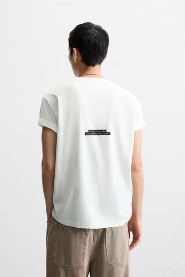 PHOTOGRAPHIC PRINT T-SHIRT - Oyster-white by Zara - Image 2