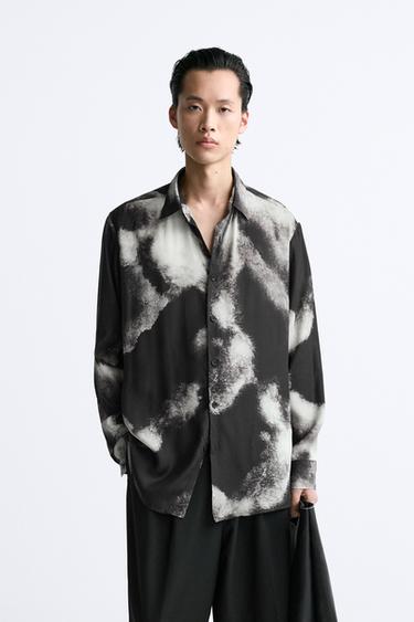 zara man printed shirts