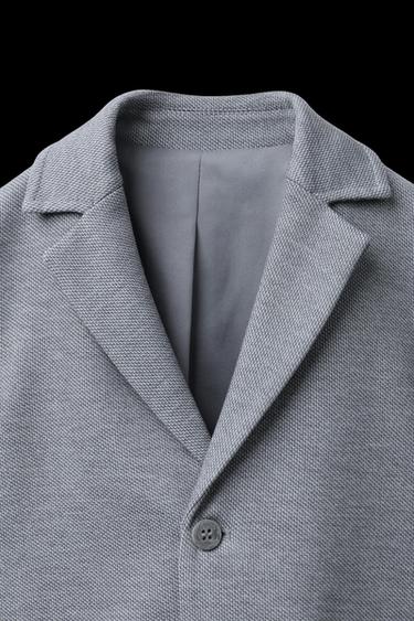 Zara SLIM FIT SUIT BLAZER - Gray