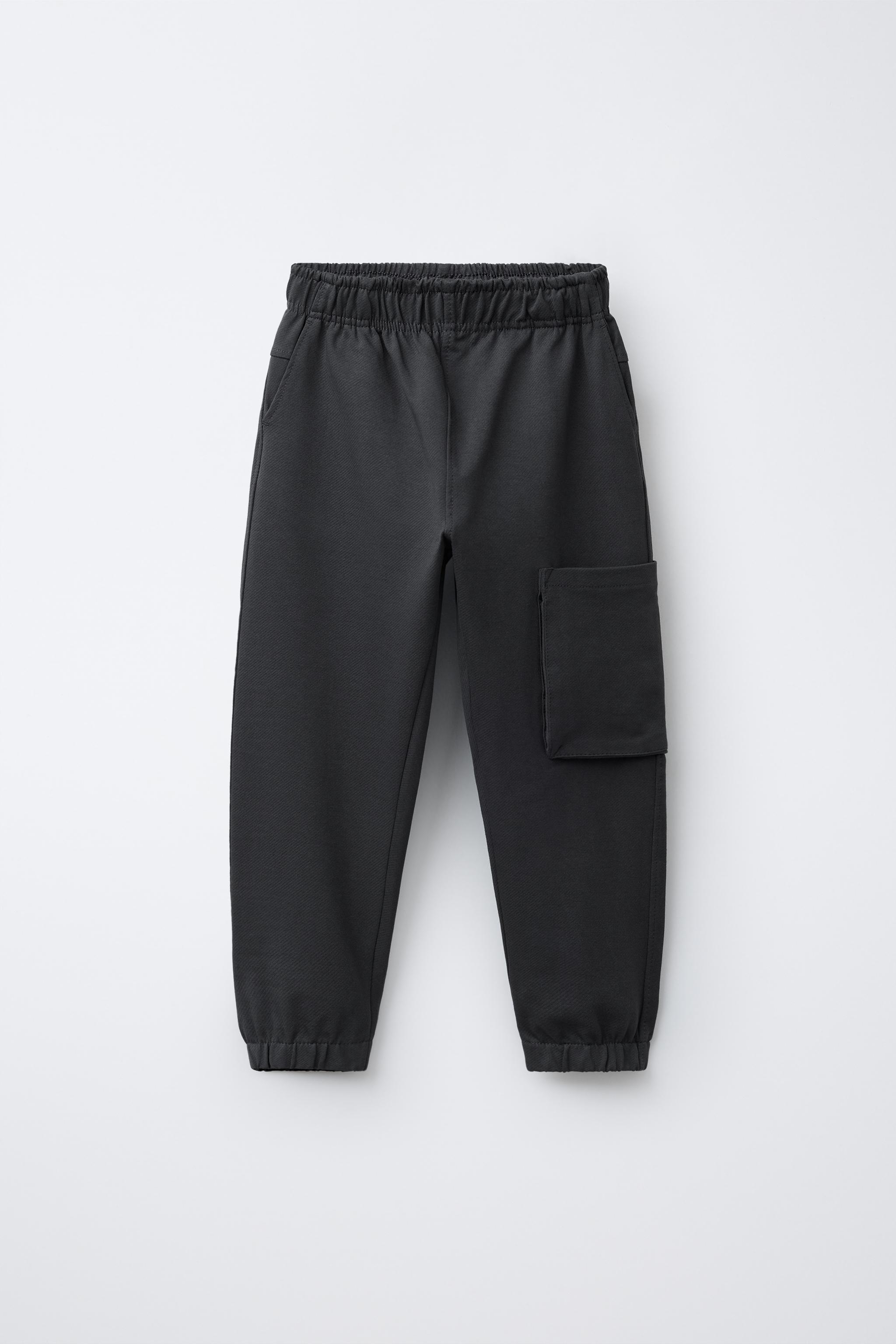PLUSH CARGO JOGGER PANTS