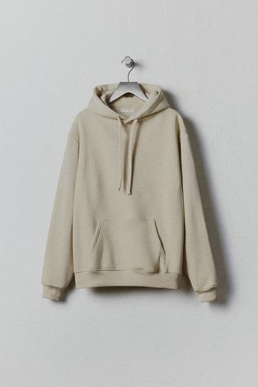 BASIC HEAVYWEIGHT HOODIE - Beige by Zara