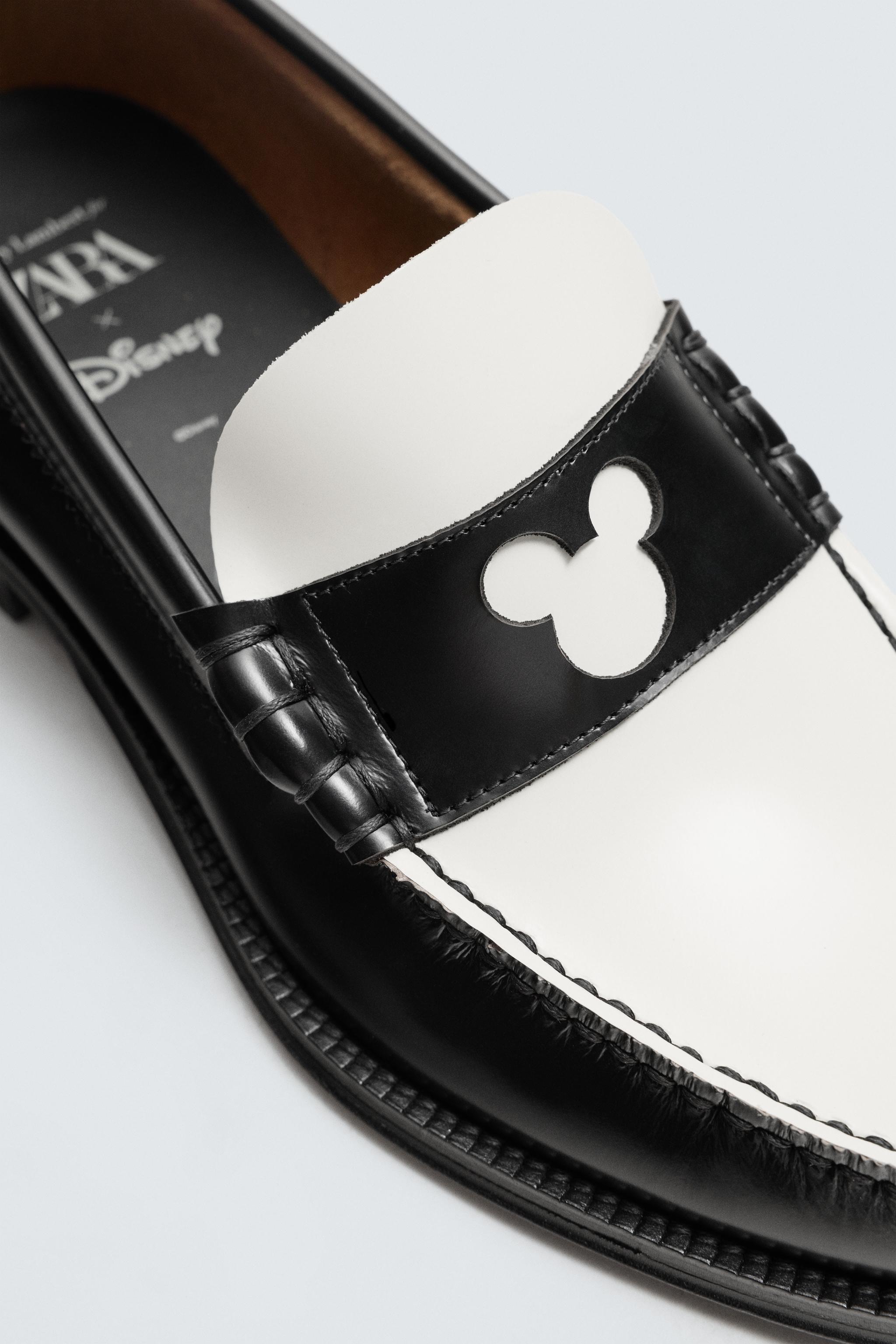 LEATHER PENNY LOAFERS HARRY LAMBERT FOR ZARA X DISNEY - Multi