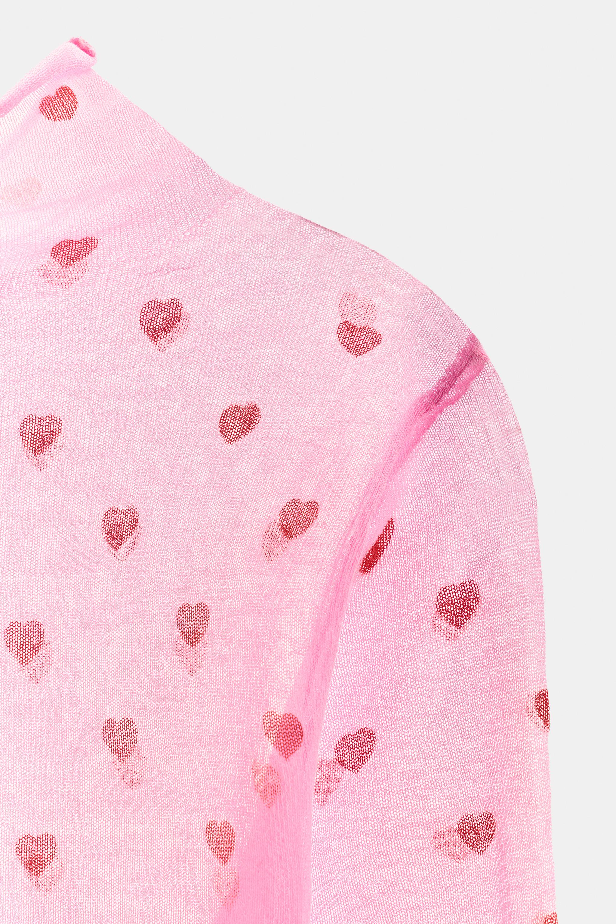 FINE KNIT HEART TOP
