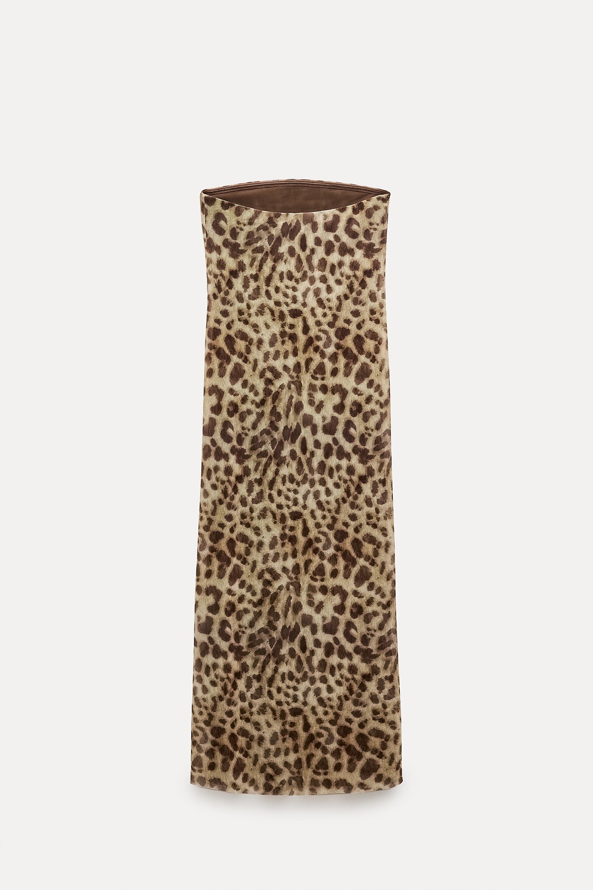 animal print skirts zara