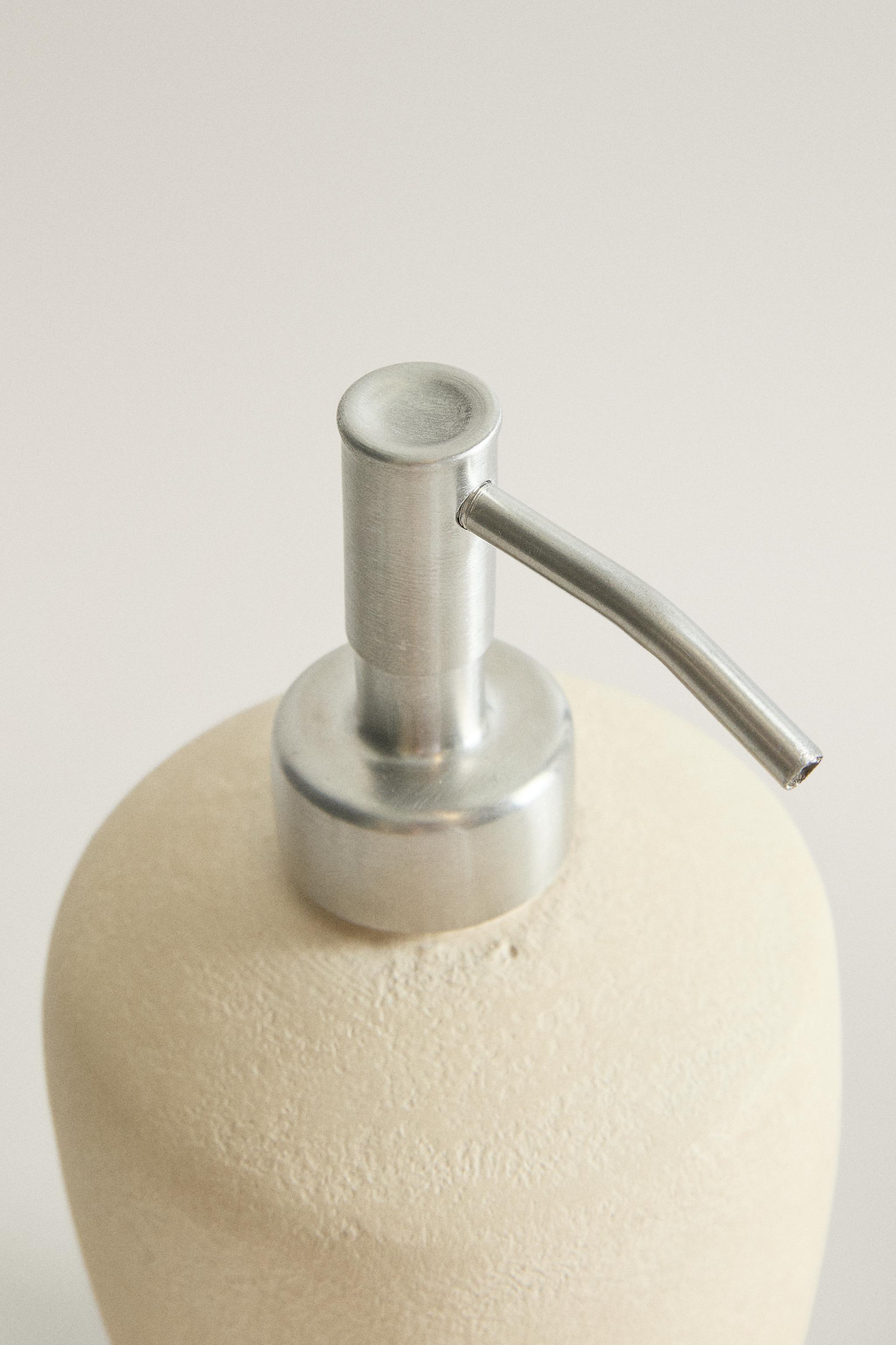 DISTRIBUTEUR SAVON CÉRAMIQUE TERRE