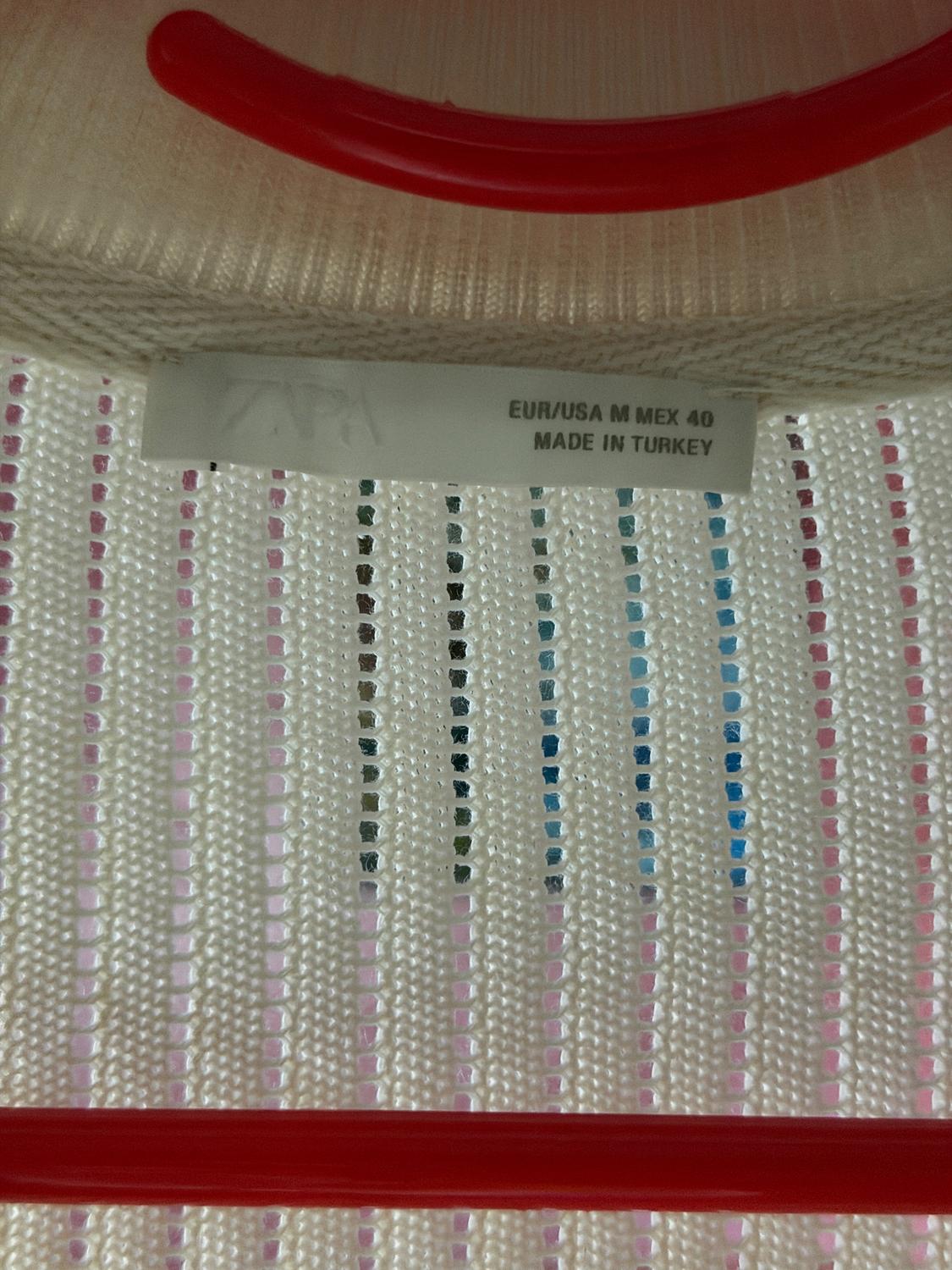 KNITTED OPENWORK POLO SHIRT - Image 4