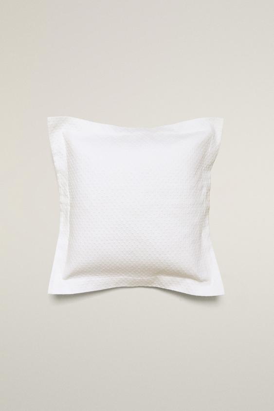 Zara THROW PILLOW COVER WITH POLKA DOT DESIGN - White - Image 0