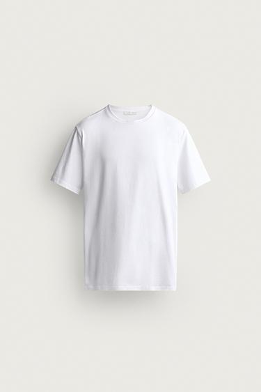 SLIM FIT T-SHIRT - White by Zara