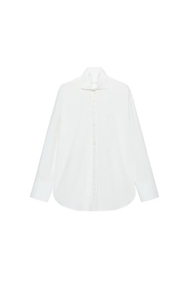 ZW COLLECTION BUTTONED POPLIN SHIRT - White by Zara