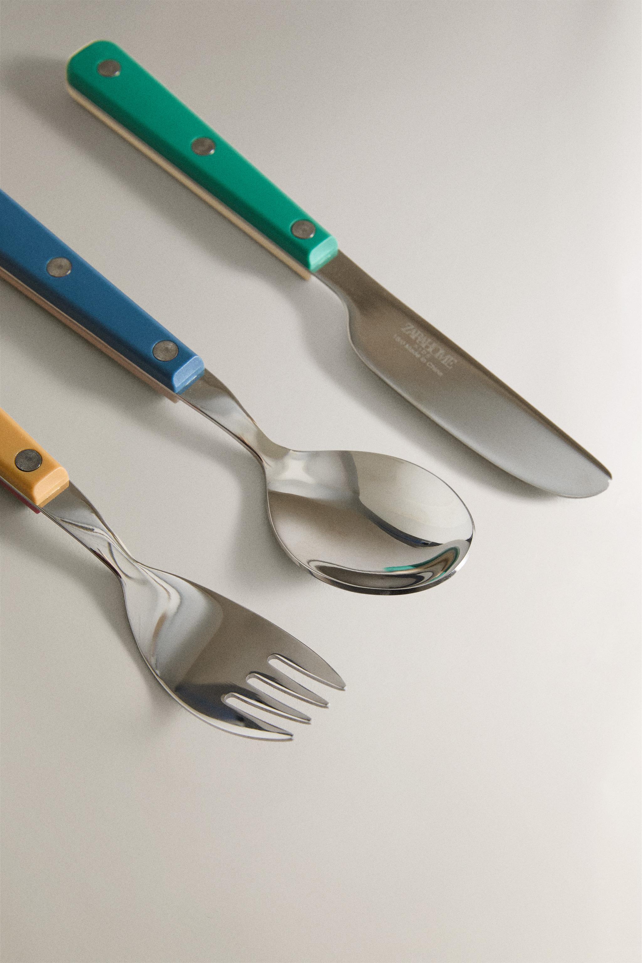 Zara KIDS' COLORED FLATWARE SET — фото 3