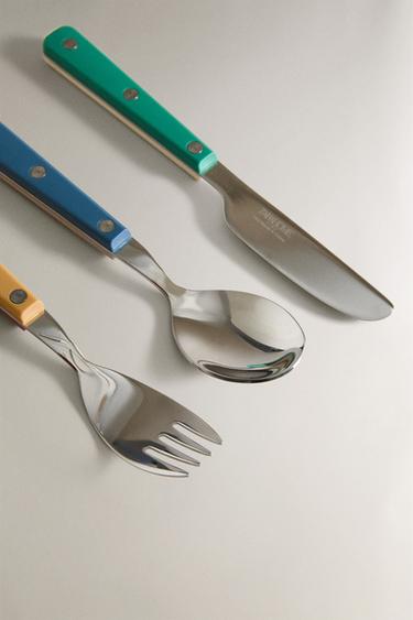 CHILDREN'S COLOURED CUTLERY SET - Multicoloured by Zara - Image 2