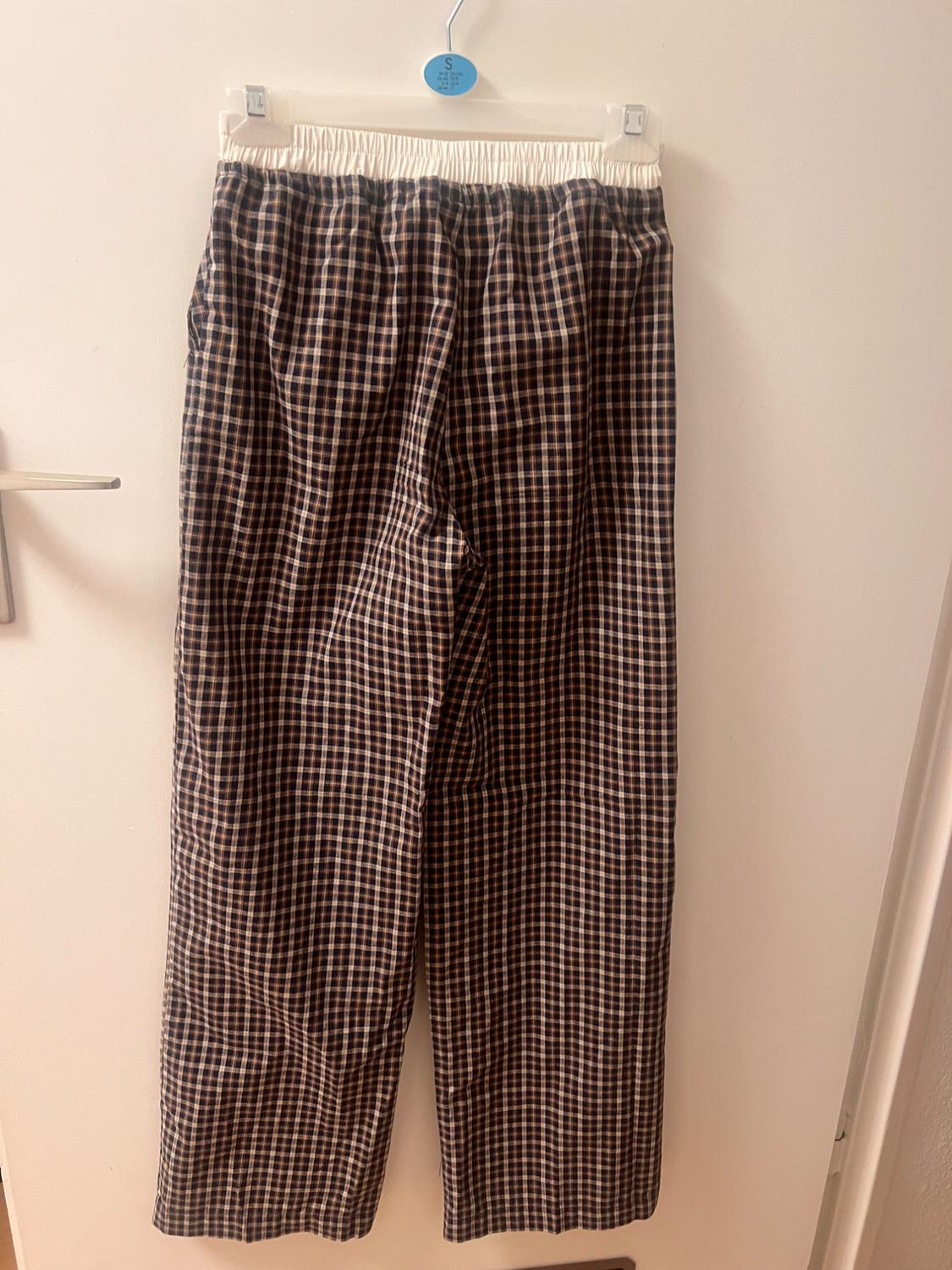 Z3D CHECK TROUSERS WITH DOUBLE WAISTBAND - Image 4