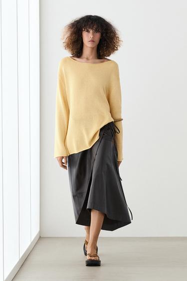 Zara 100% mercerised cotton sweater - Golden