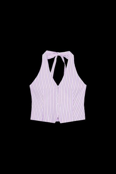 Zara STRIPED VEST TOP - 692 - Image 0