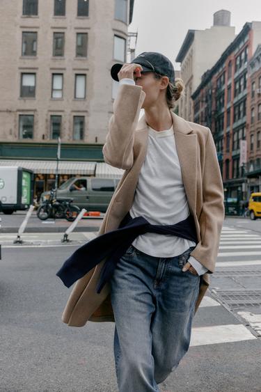 SOFT BASIC COAT - Mid-camel by Zara