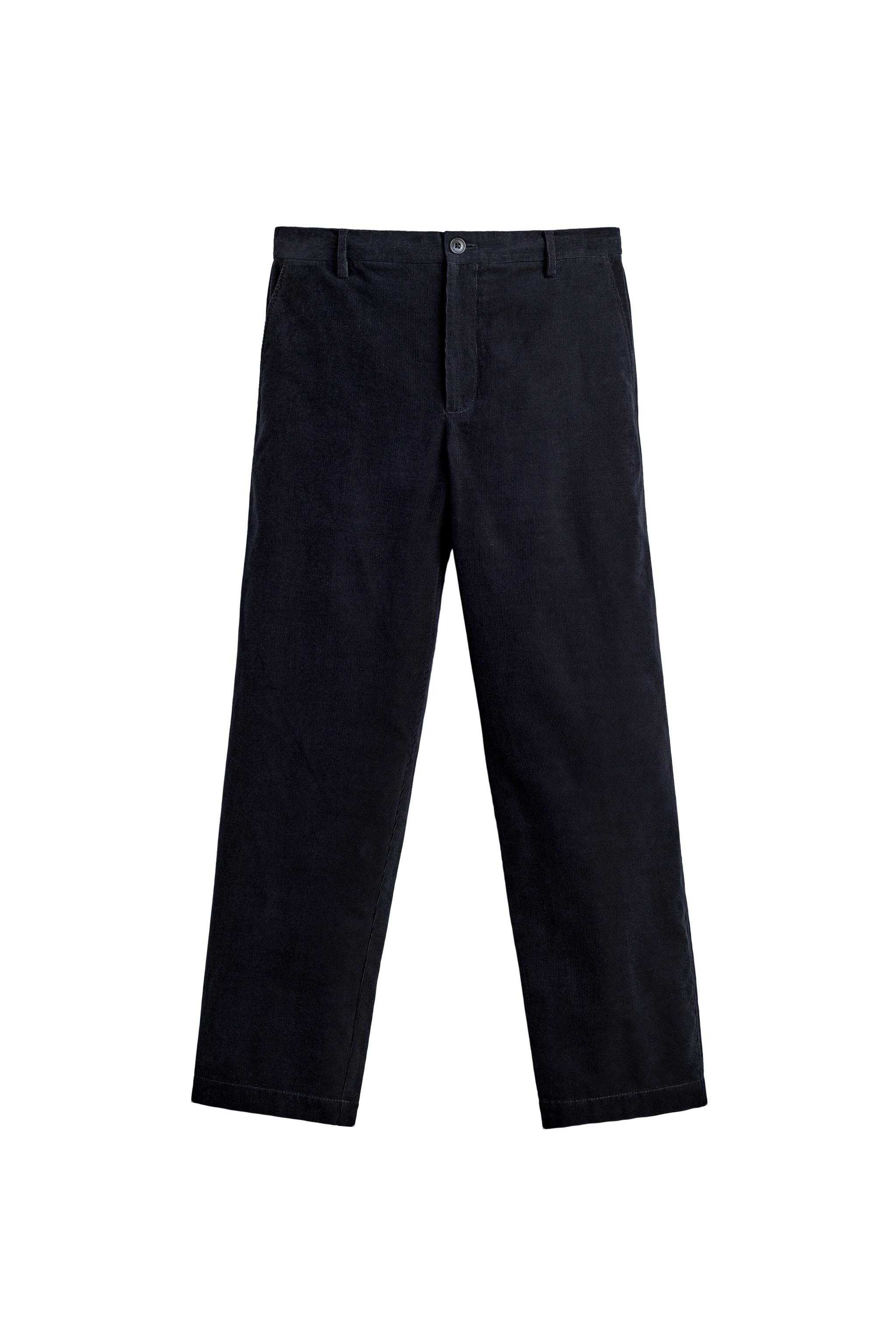 Pantalon Homme Zara Taille 38 Slim Fit Velours Marron - Neuf Sans étiquettes
