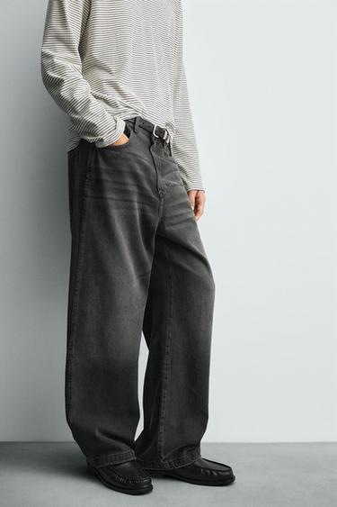 JEAN COUPE DÉCONTRACTÉE - Charbon de Zara - Image 4