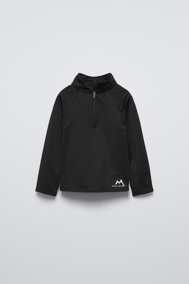 ТЕРМОФУТБОЛКА С ПРИНТОМ COLLECTION FIT COLLECTION — ЧЕРНЫЙ от Zara
