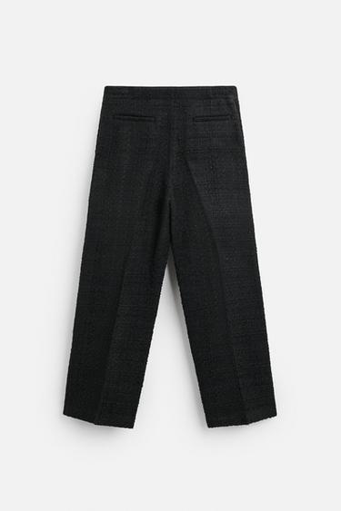 PANTALON COUPE DROITE STRUCTURÉ - Noir de Zara - Image 6