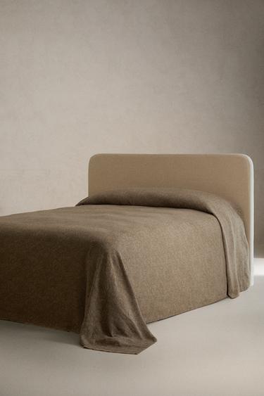 MORRIS & CO. LINEN BEDSPREAD - Vanilla by Zara - Image 1