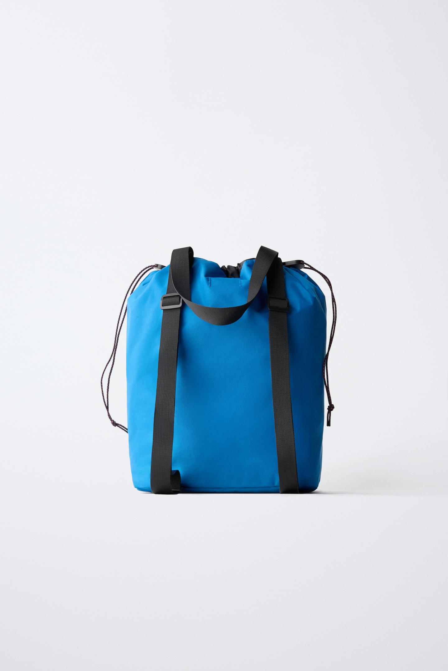 Рюкзак Zara Drawstring для детей, цвет: Синий — фото 5