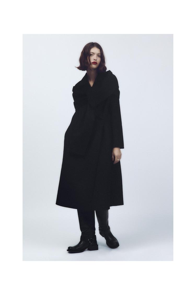 バックル レザー ニーハイ ライダース ブーツ - ブラック | ZARA Japan 