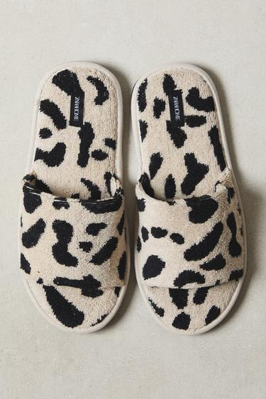 CHAUSSONS À BOUT OUVERT ÉPONGE ANIMAL PRINT - Léopard de Zara - Image 6