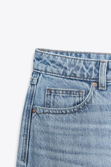 JEANS Z.03 REGULAR FIT HIGH-WAIST LONG LENGTH - Mid-blue by Zara - Image 2