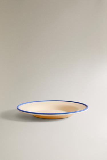 KIDS' CONTRAST SILICONE PLATE - Ecru / Blue by Zara - Image 1