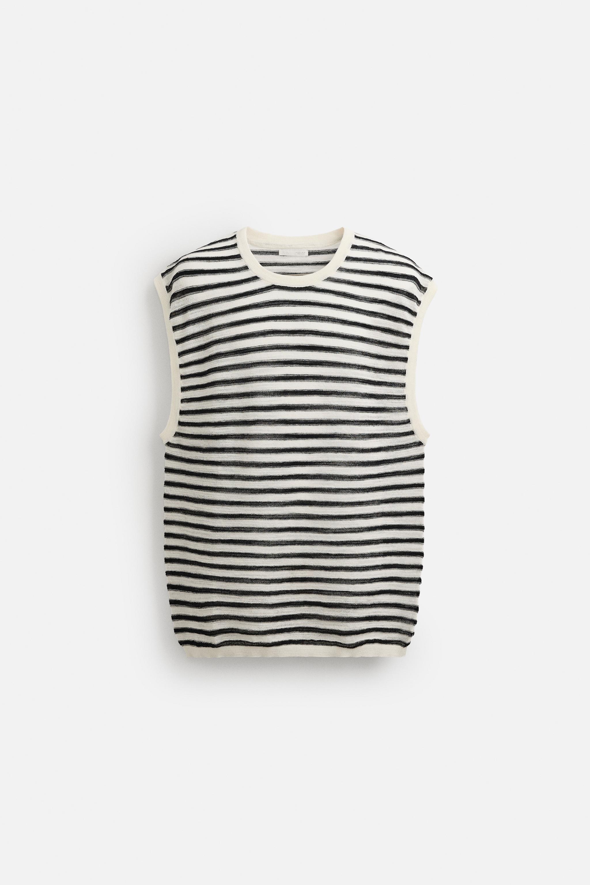 STRIPED KNIT TANK TOP - Striped | ZARA United States