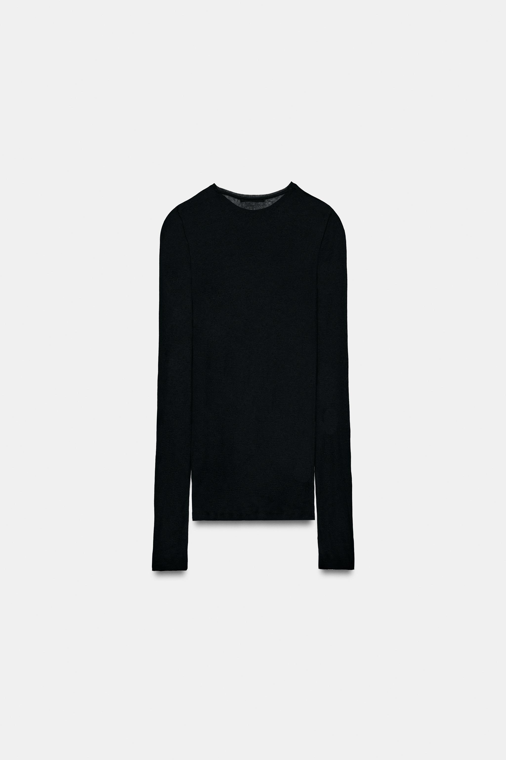 SUPIMA® LONG SLEEVE T-SHIRT — Black
