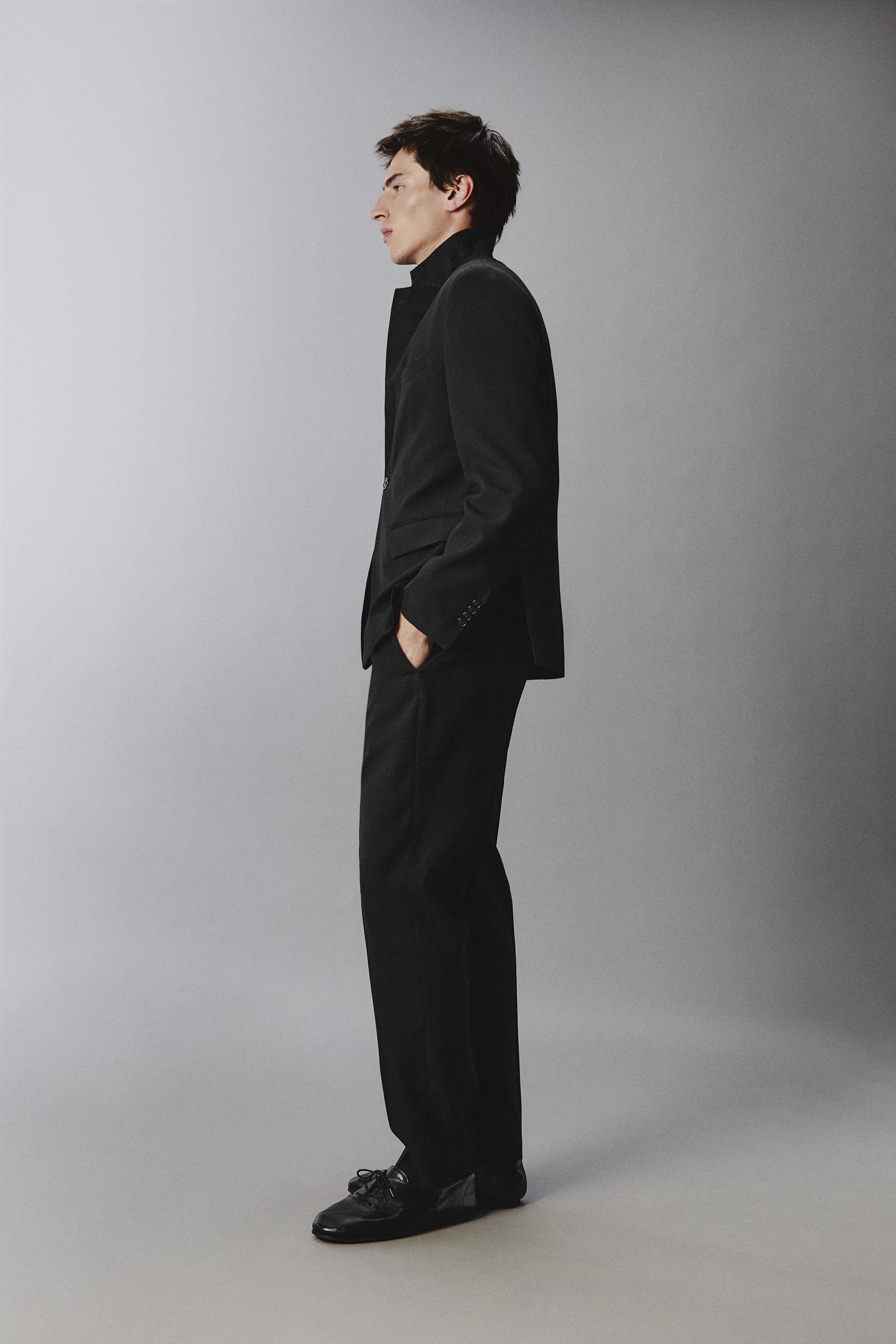WOOL BLEND SUIT PANTS