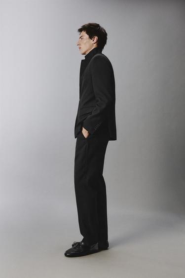 WOOL SUIT TROUSERS - Black by Zara - Image 3