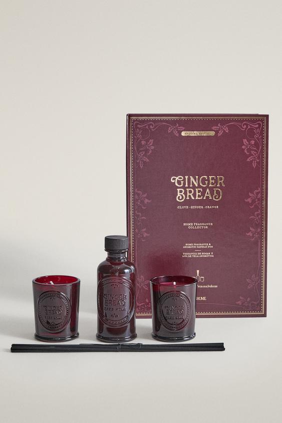 GINGERBREAD GIFT CHEST SET (SET OF 3) - Red by Zara - Image 0