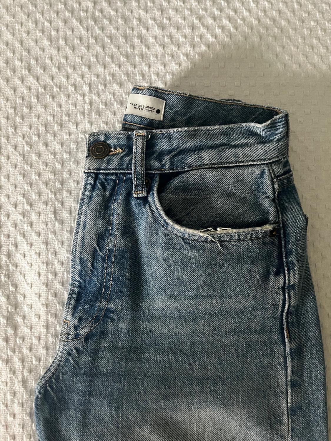 ZW STRAIGHT-LEG MID-RISE CROPPED JEANS - Image 4