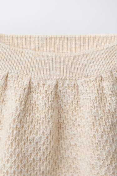 BLOOMER EN MAILLE TEXTURÉE - Beige clair de Zara - Image 2