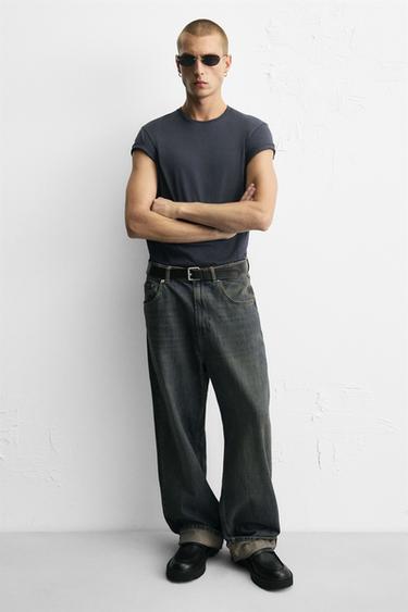 MOCASSIM COM TIRA E VOLUME - Preto da Zara - Imagem 0