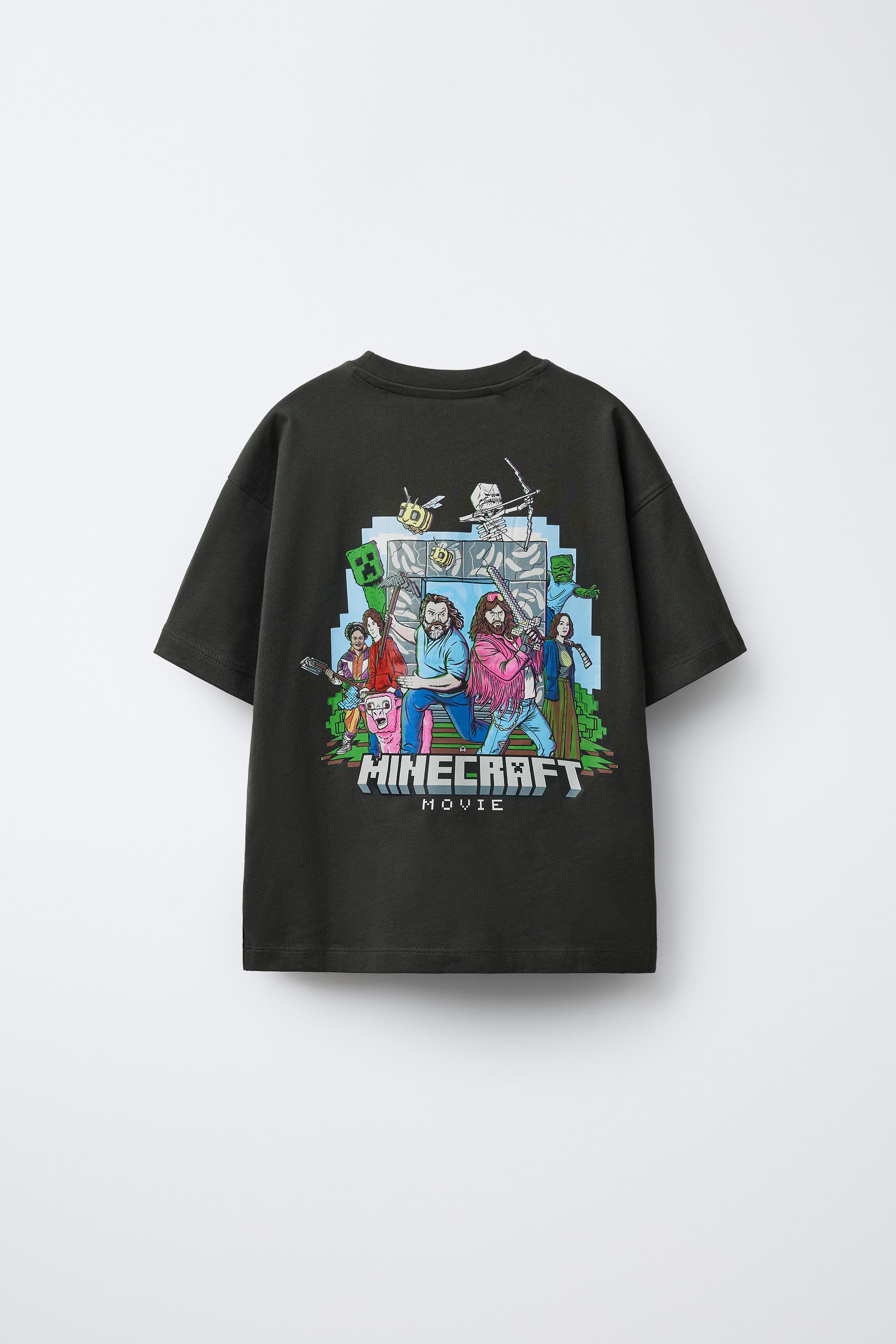 MINECRAFT © MOJANG AB. ™プリントTシャツ - ダークアンソラジット