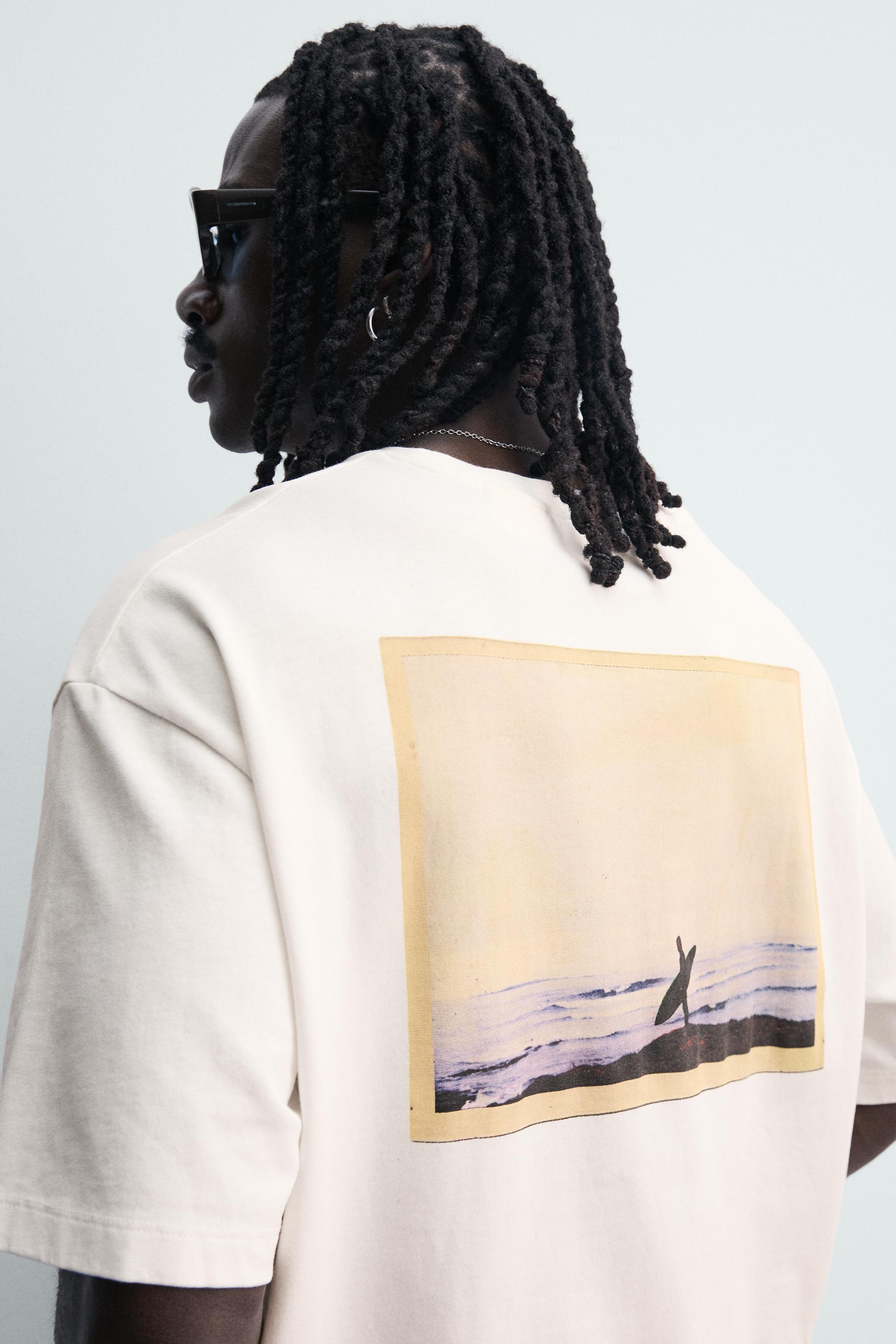 Мужские футболки Zara PUKAS SURF X ZARA PHOTOGRAPHIC PRINT T-SHIRT — фото 7