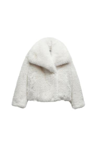 ZW COLLECTION SHORT FAUX FUR JACKET