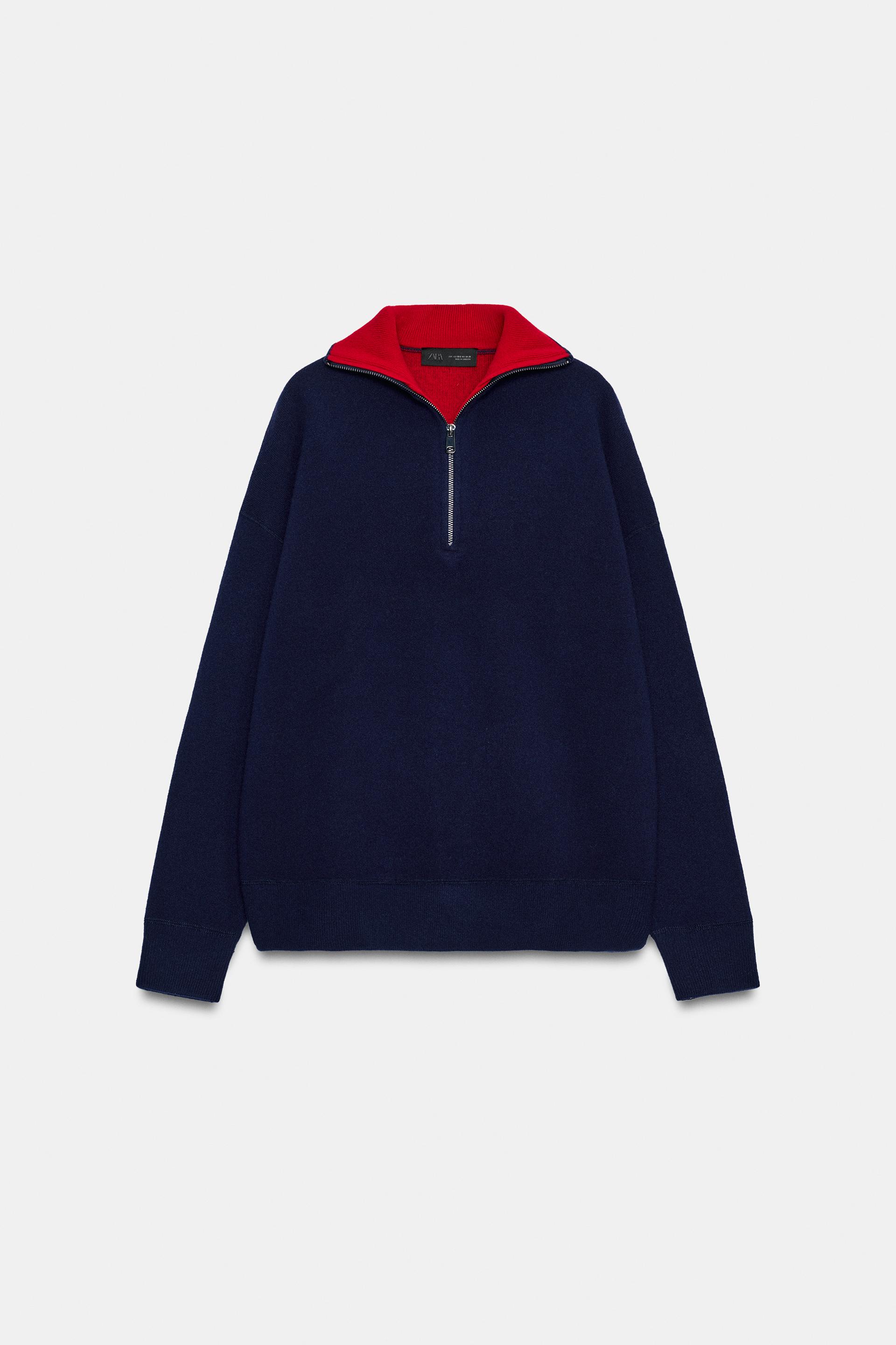 OVERSIZED 93% WOOL MOCK NECK SWEATER thumbnail 7