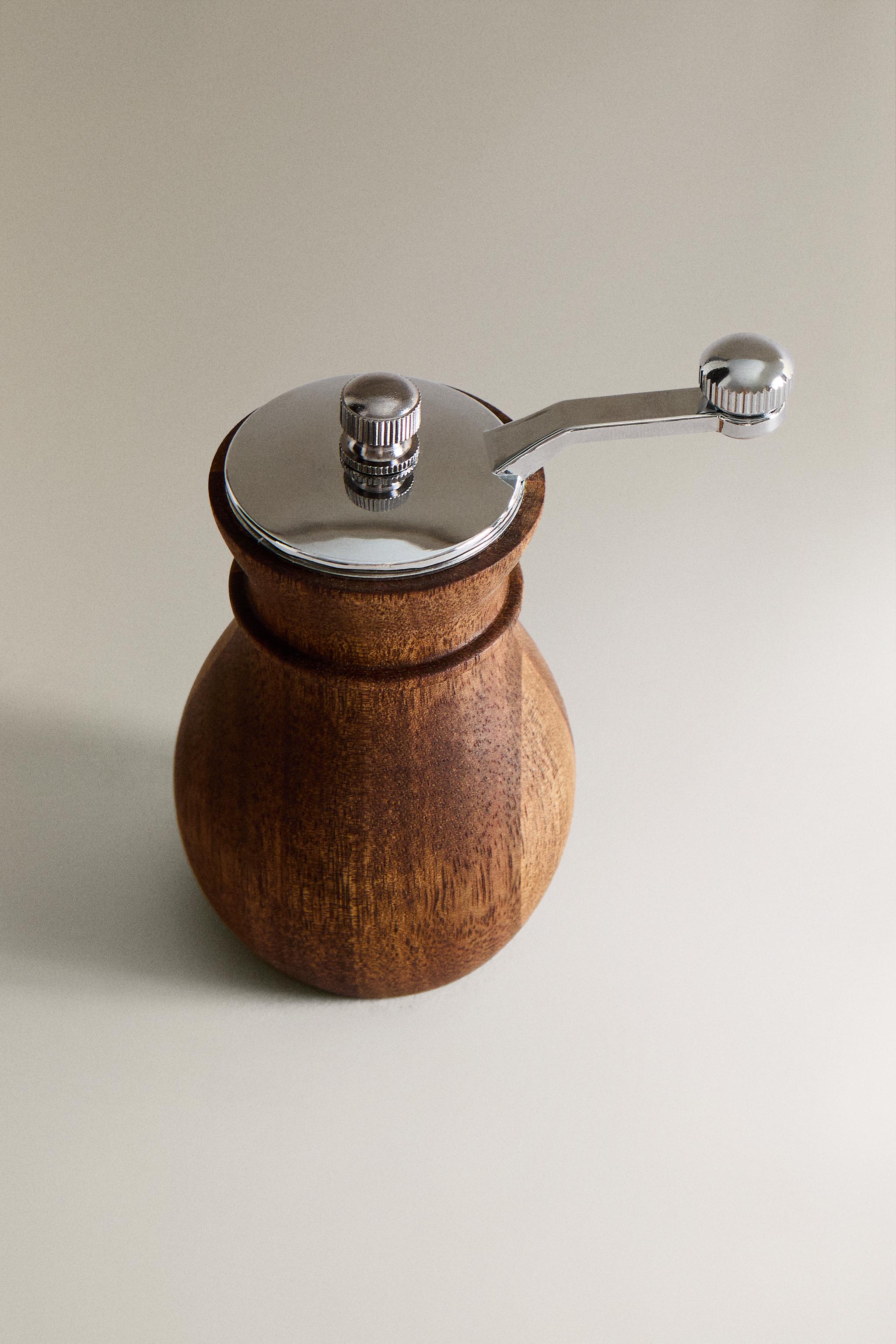 WOOD AND STEEL PEPPER MILL - Light beige | ZARA United States