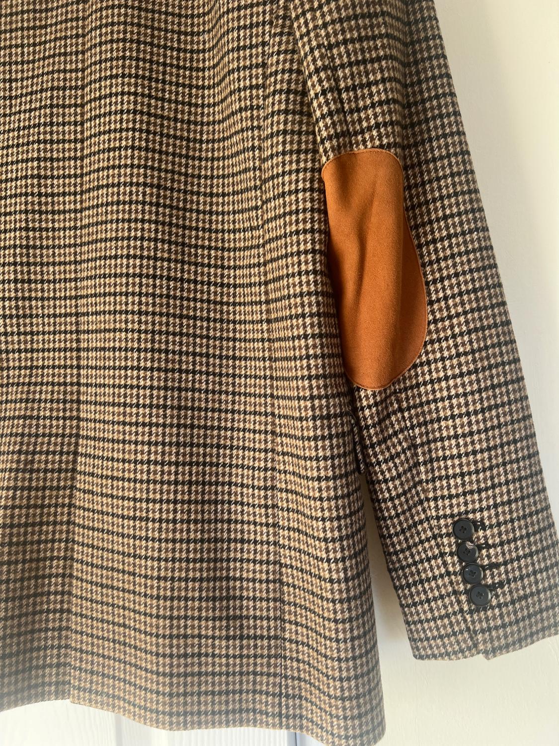WOOL BLEND BLAZER WITH ELBOW PATCHES - Image 4