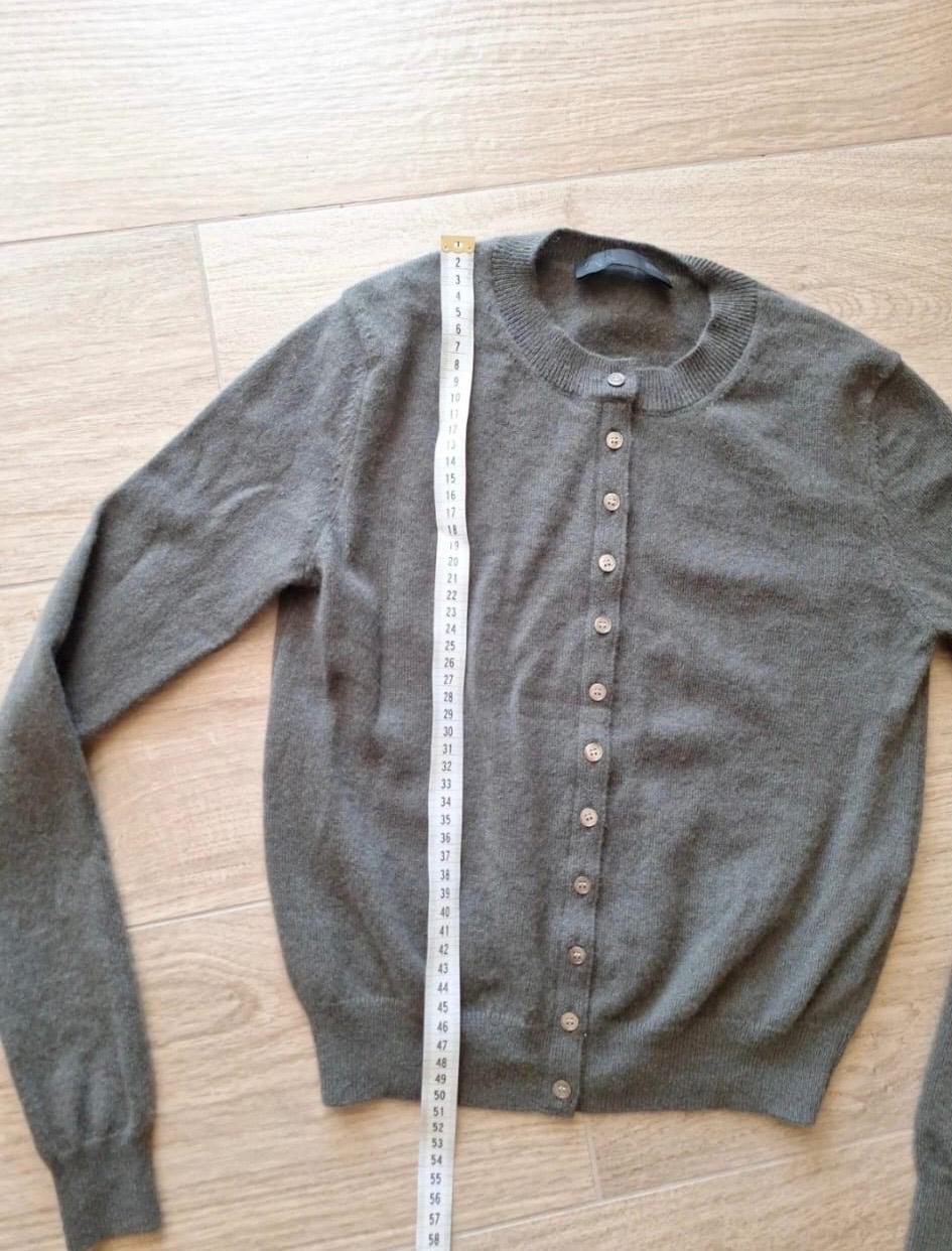 CARDIGAN GRIGIO/VERDE IN CASHMERE - Image 5